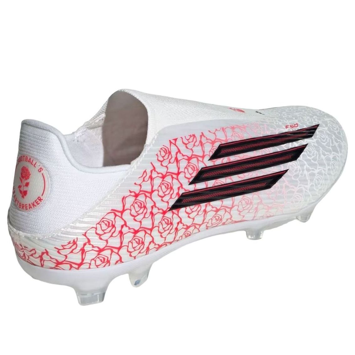 adidas F50 League Laceless FG/MG 'White Black Lucid Red' KJ3781