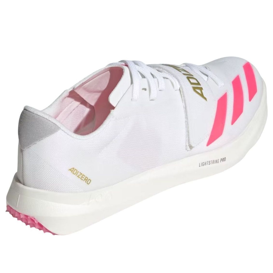 adidas Adizero TJ/PV 'White Pink Gold Metallic' KJ9542