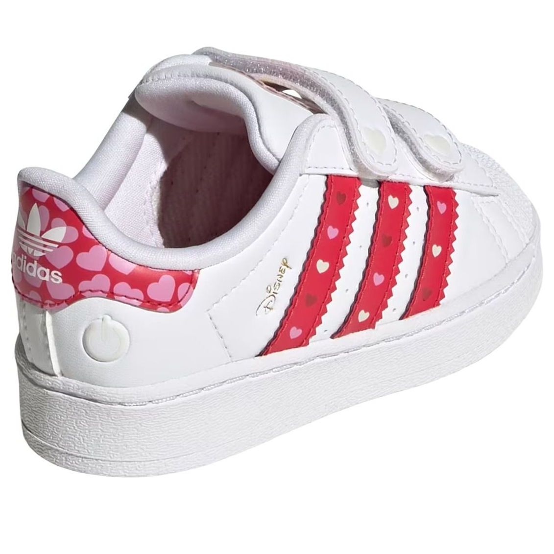 (TD) adidas x Disney Superstar LED Lights 'White Bright Red' KK1294