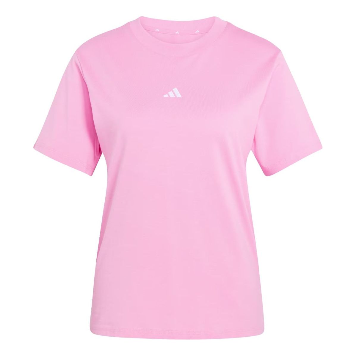 (WMNS) adidas Essentials Small Logo Cotton Tee Asia Sizing 'St Tropic Bloom White' KQ7557