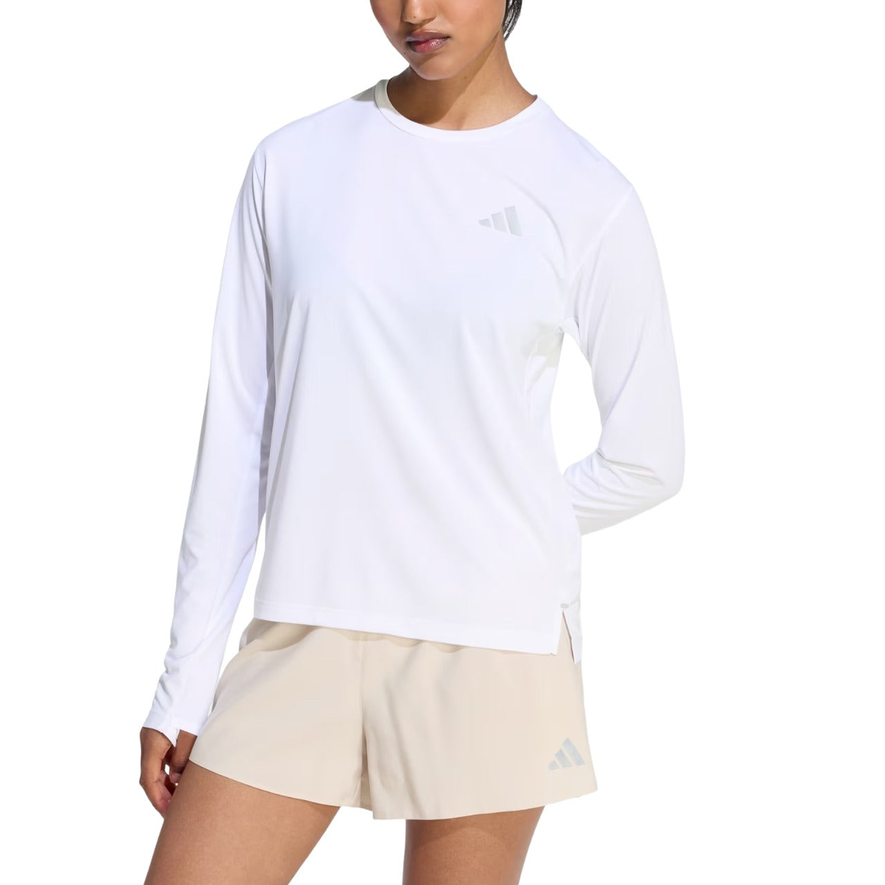 (WMNS) adidas ADI365 Running Climacool Iconic Long Sleeve Top 'White' KR8317