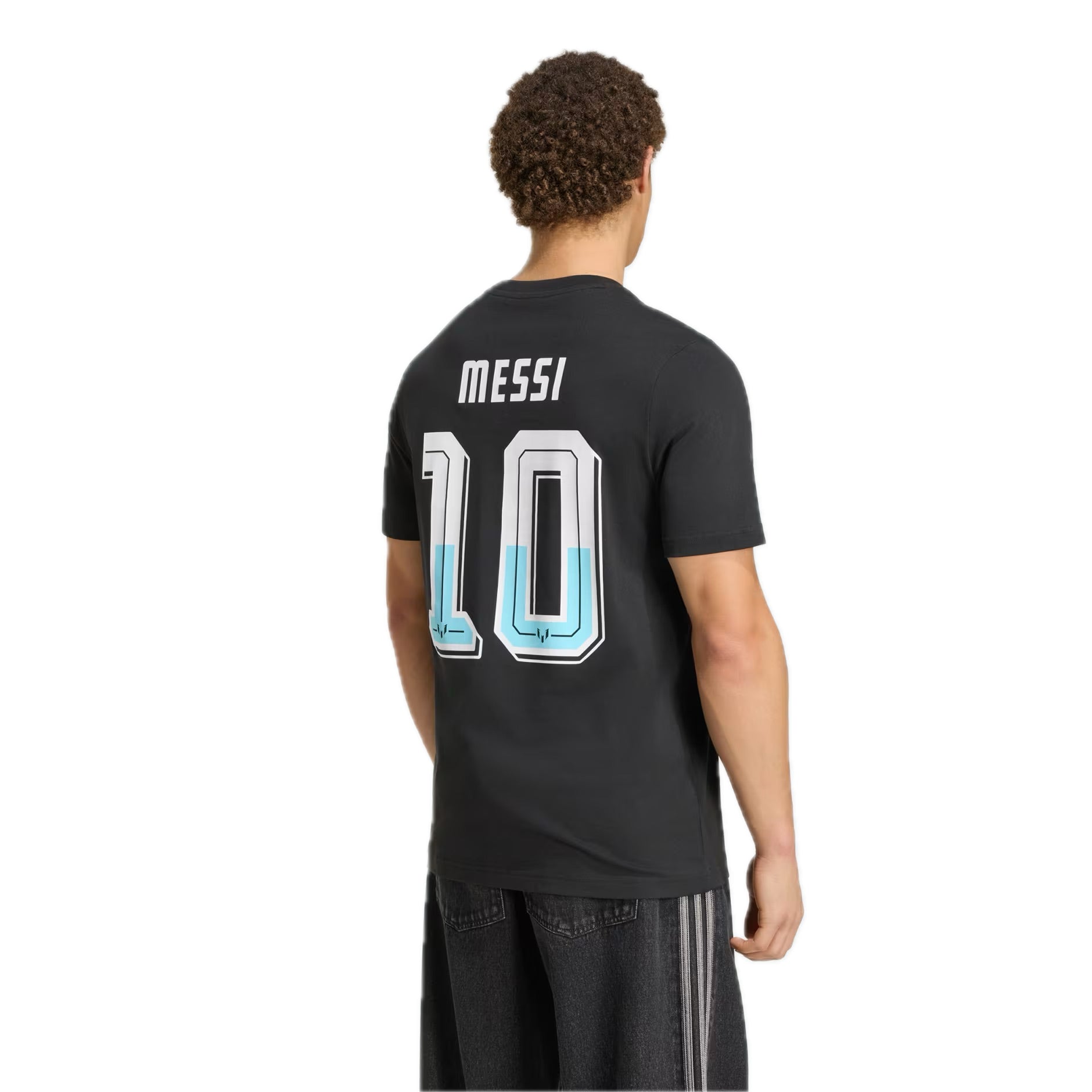 adidas Messi Name and number Graphic T-Shirt 'Black' KS2539