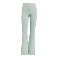 (WMNS) adidas Essentials Small Logo Flared Leggings 'Wonder Sage White' KT0547