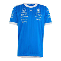 adidas x Mercedes AMG Petronas Formula 1 Team Blue Wonder Authentic Driver Jersey Asia Sizing 'Blue Bird' KT5127