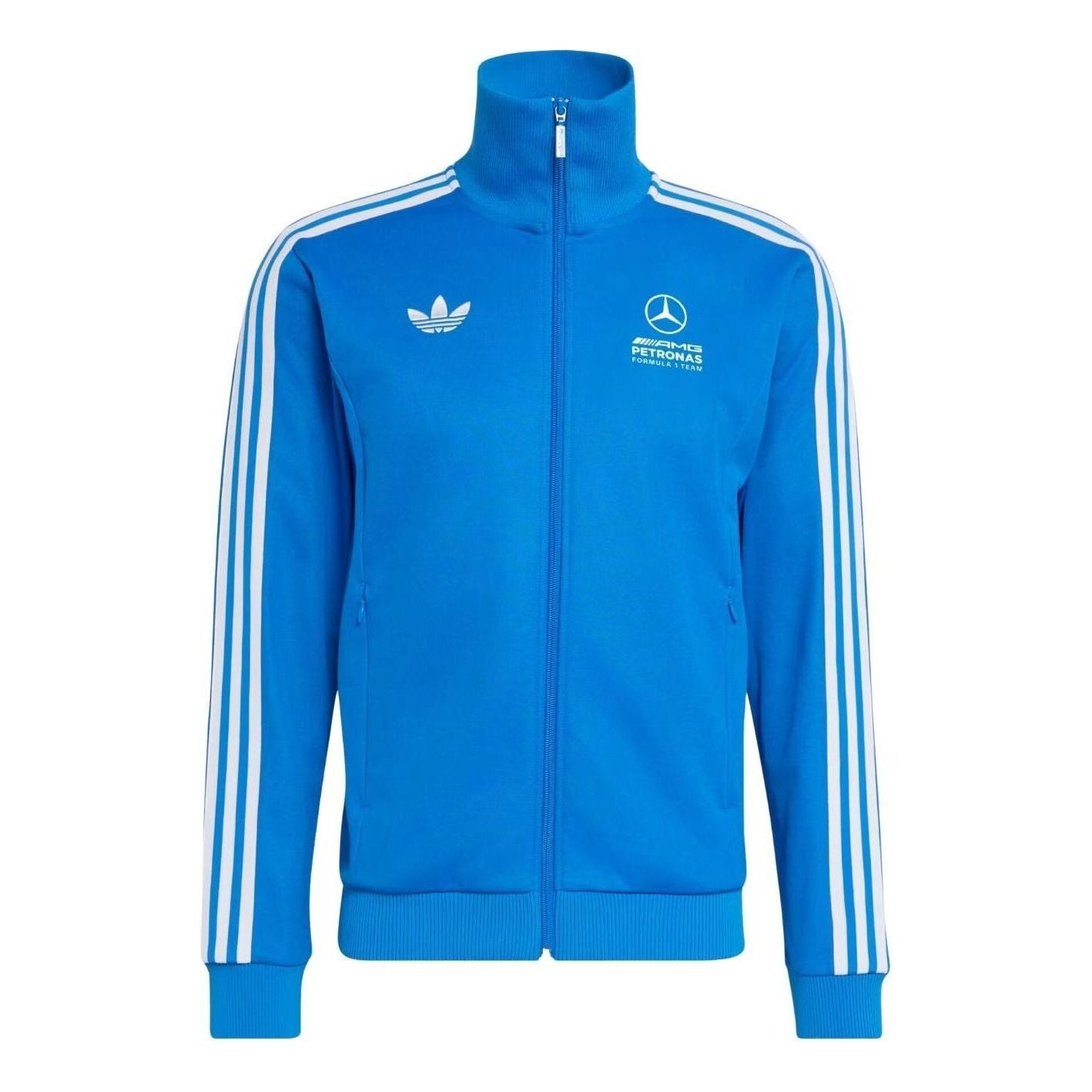 adidas x Mercedes AMG Petronas Formula 1 Team Blue Wonder Track Jacket Asia Sizing 'Blue Bird' KT5128