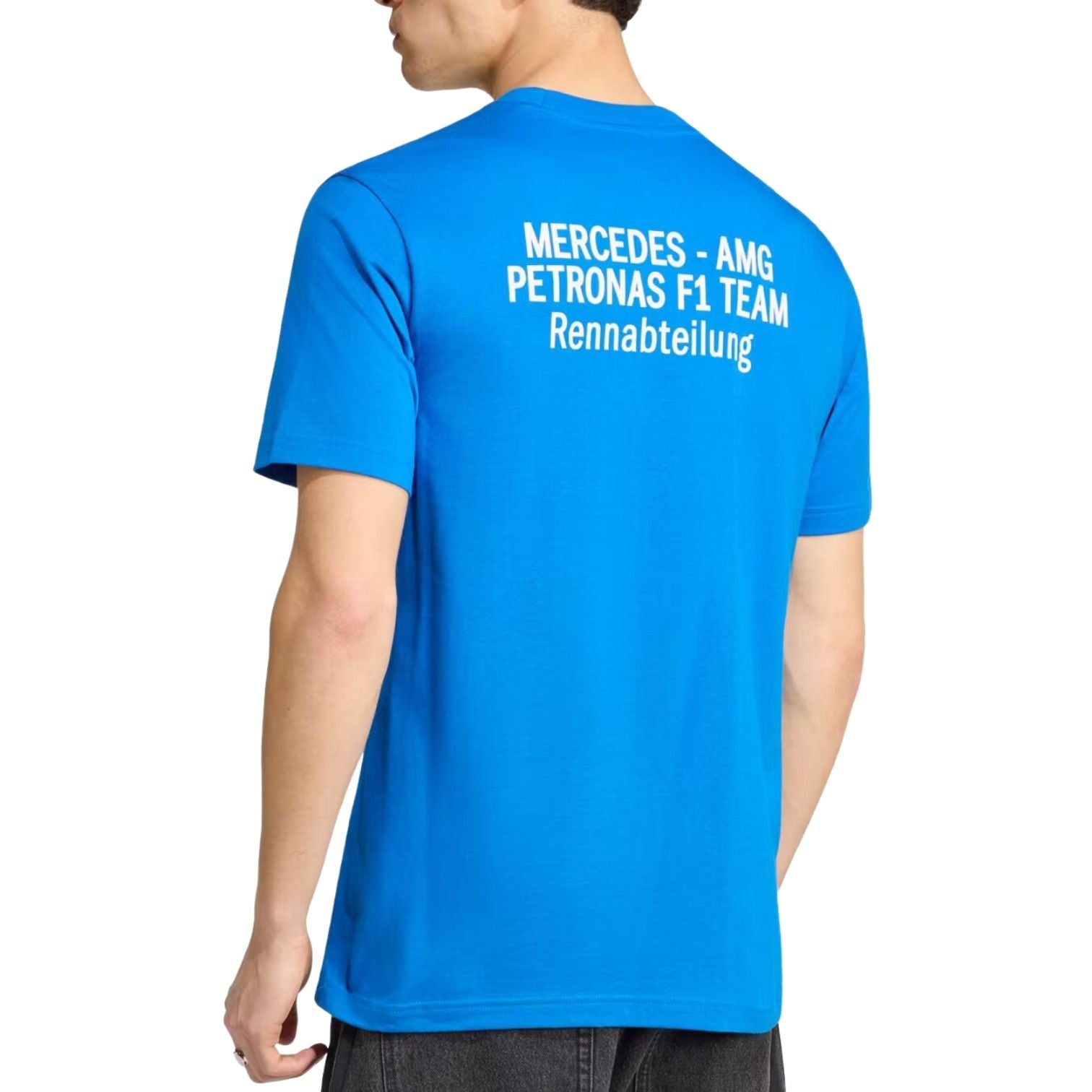 adidas x Mercedes AMG Petronas Formula 1 Team Blue Wonder T-Shirt Asia Sizing 'Blue Bird' KT5130