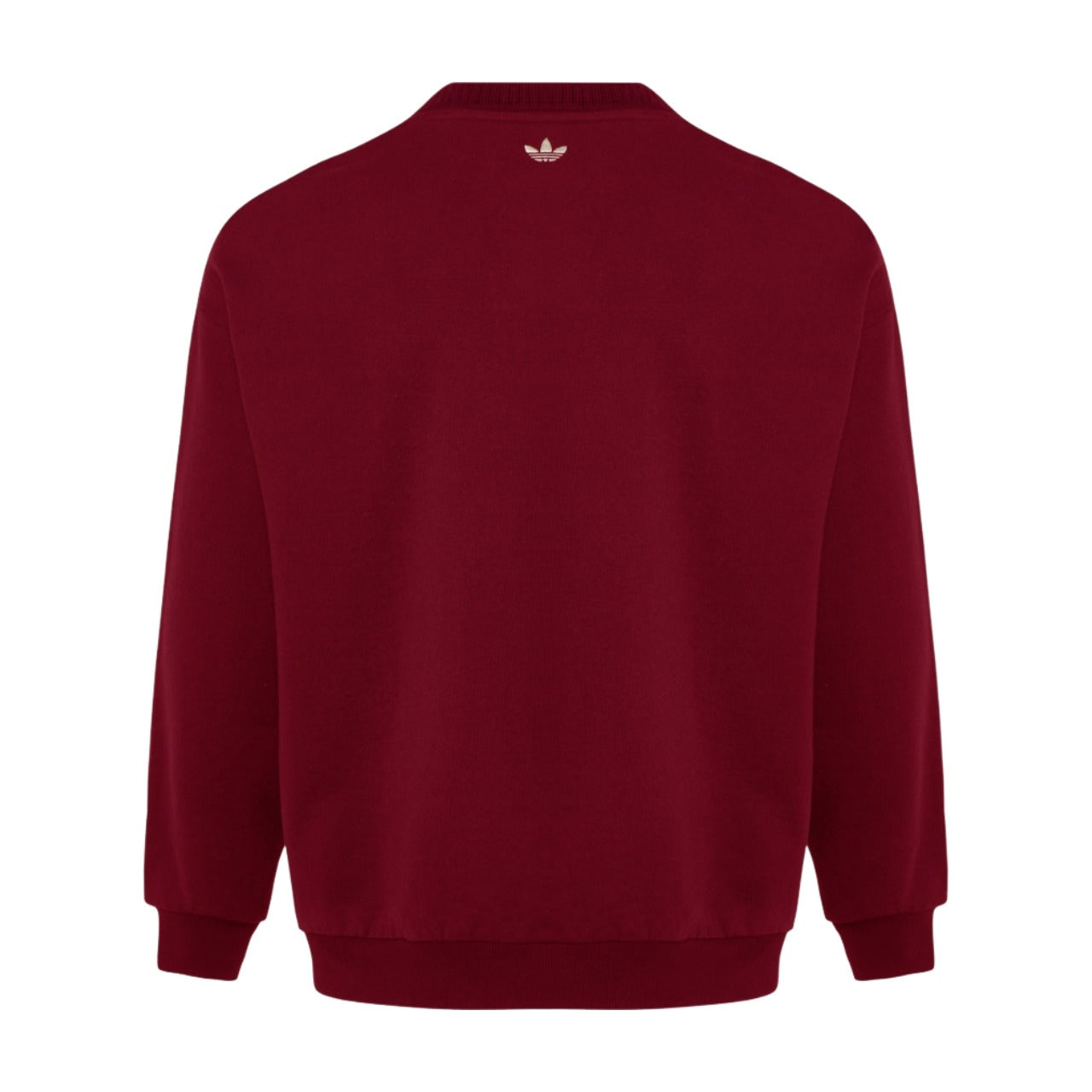 adidas FW25 Crafted Crewneck Jumper Asia Sizing 'Burgundy' KU1423