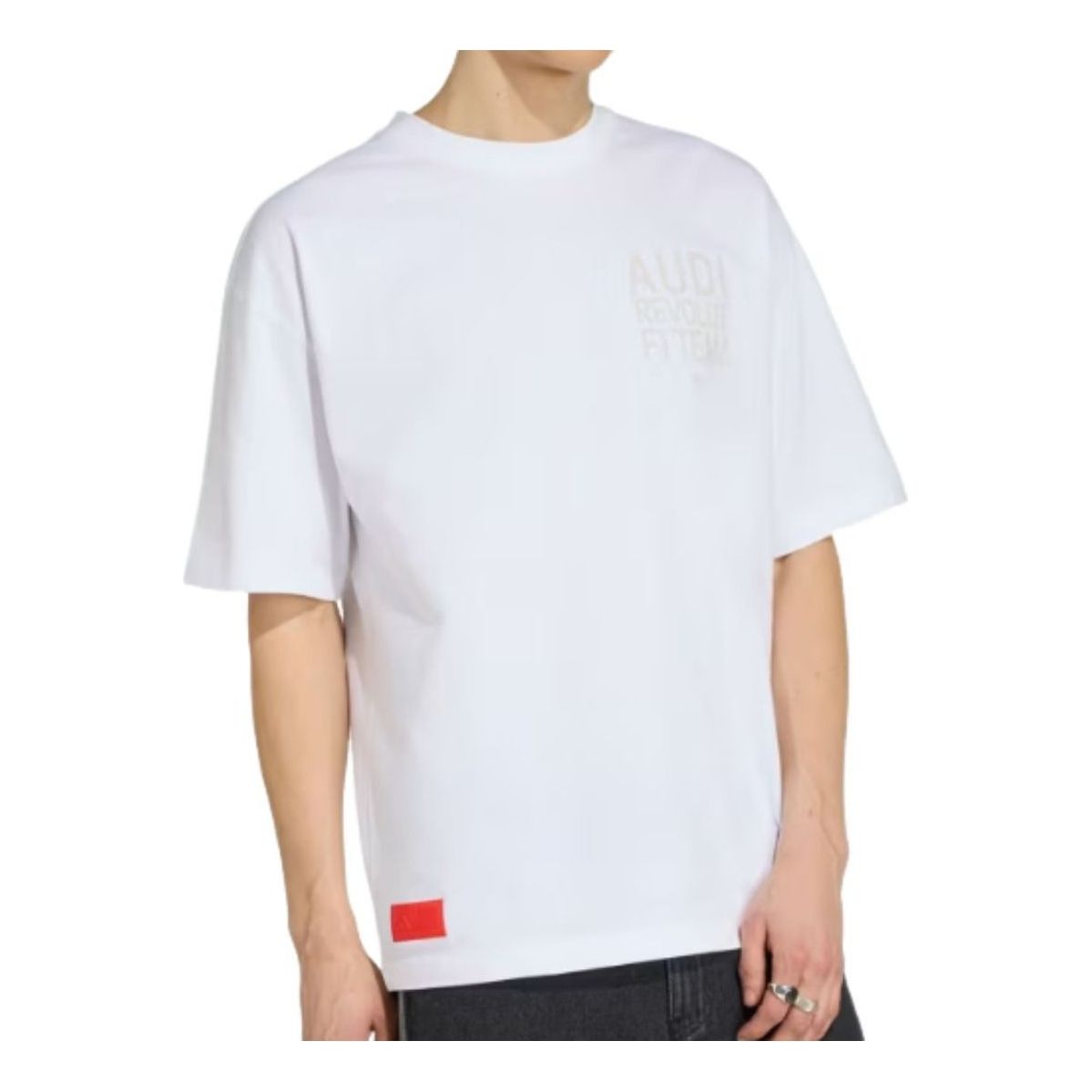 adidas Audi Revolut F1 Team Elevated Graphic II Tee 'White Hi-Res Red' KV5774