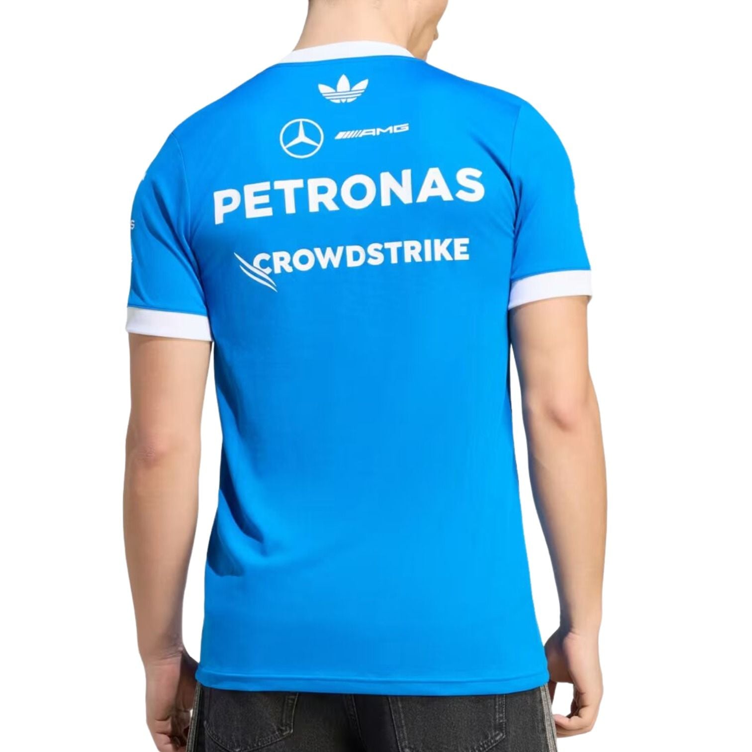 adidas x Mercedes AMG Petronas Formula 1 Team Blue Wonder Driver Jersey Asia Sizing 'Blue Bird' KW1660