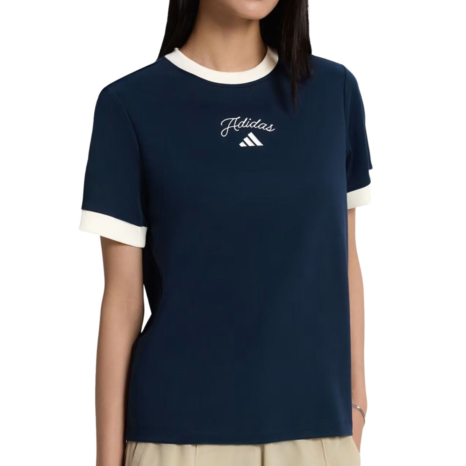 (WMNS) adidas Short-Sleeve T-Shirt Asia Sizing 'Aurora Ink' KZ1581