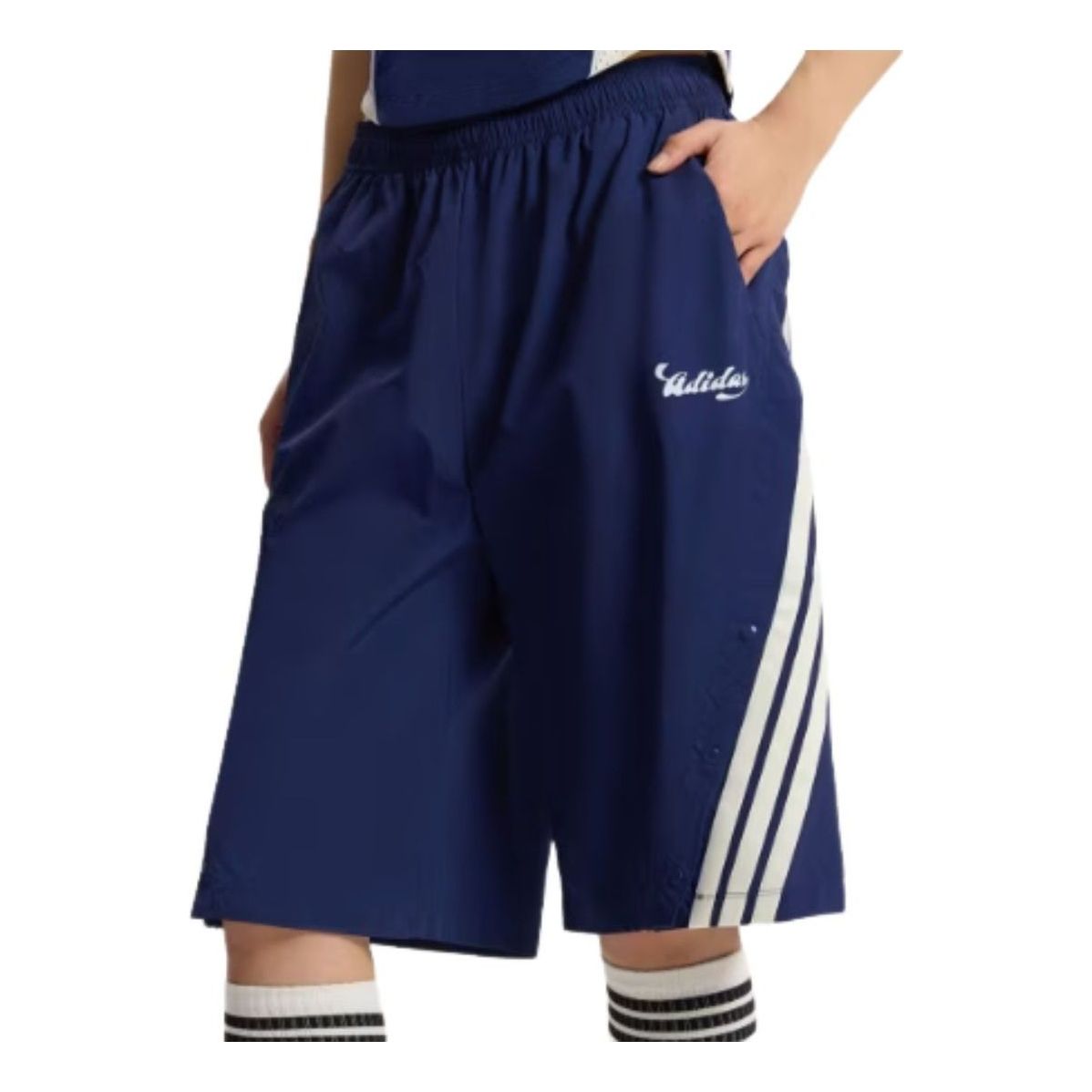 (WMNS) adidas Tiro Short Asia Sizing 'Dark Blue' KZ2393