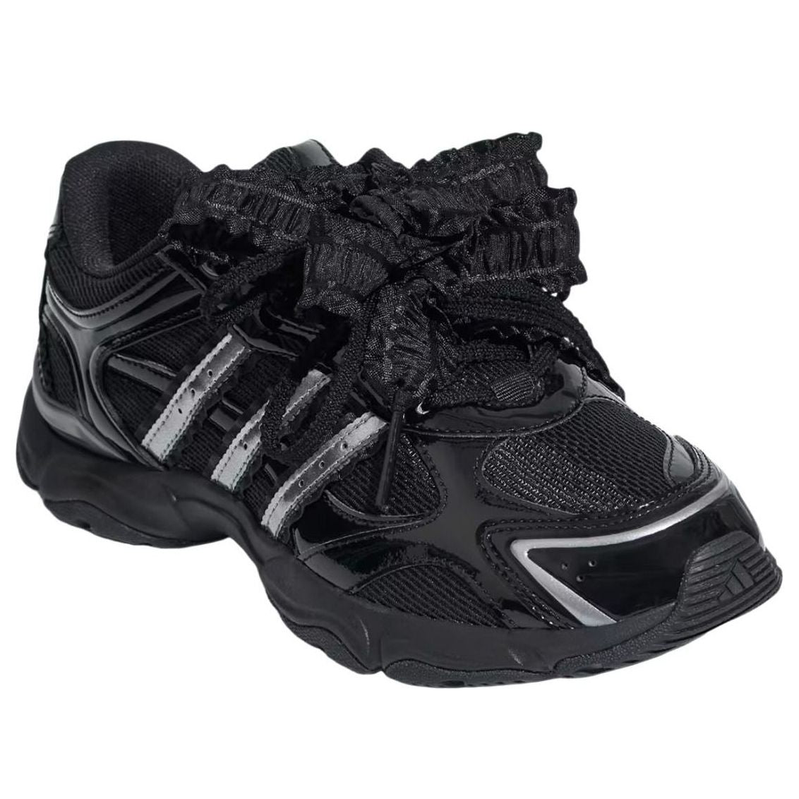 (WMNS) adidas Whisper Glide Hype Trainers 'Black Iron Metallic' KZ9639