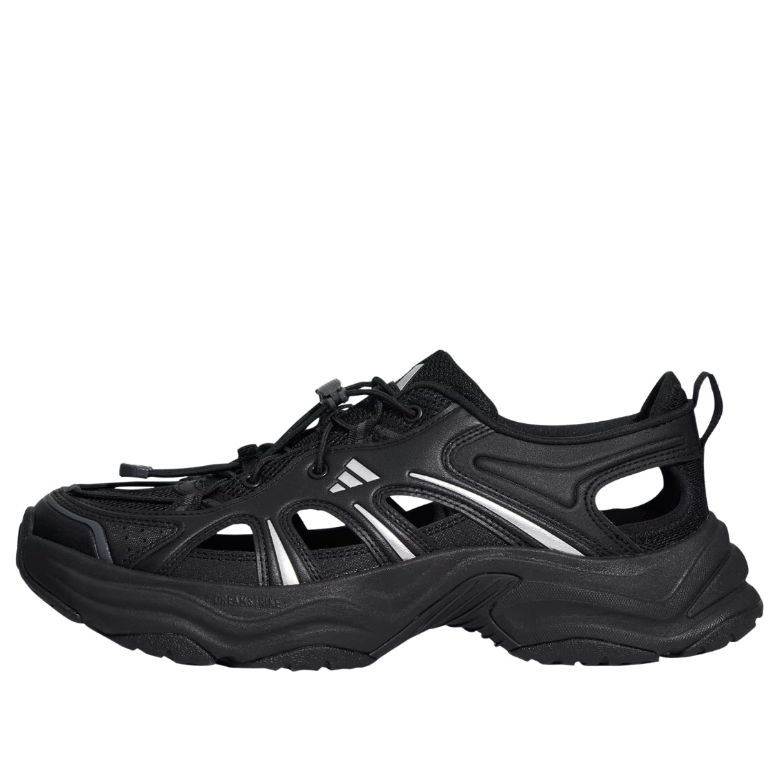 adidas XLG Pin Pulse Sandals 'Black Silver' LA1993