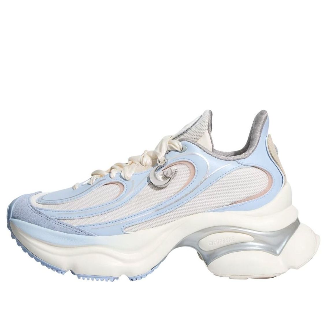 (WMNS) adidas Ozvenuzshort 'Core White Crystal Sky' LA3789