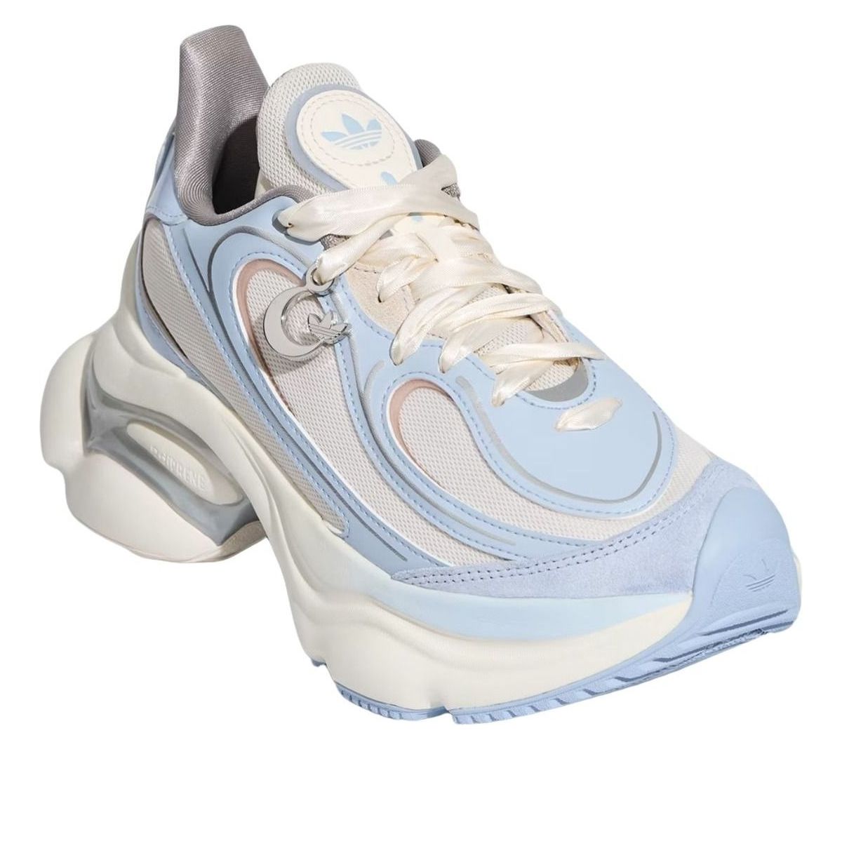(WMNS) adidas Ozvenuzshort 'Core White Crystal Sky' LA3789