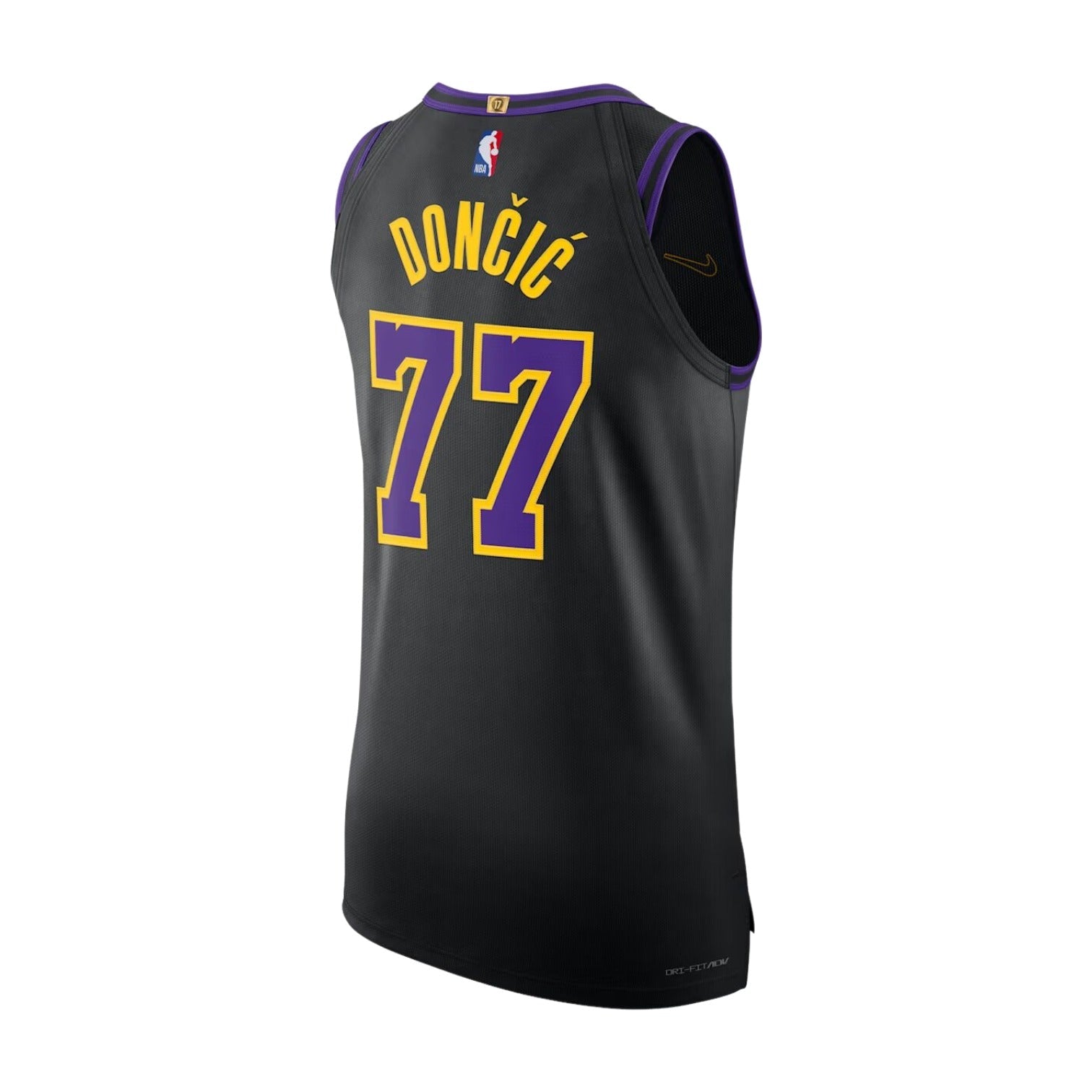 Nike Dri-FIT ADV NBA Los Angeles Lakers City Edition Authentic Jersey 'Black' DX8763-014