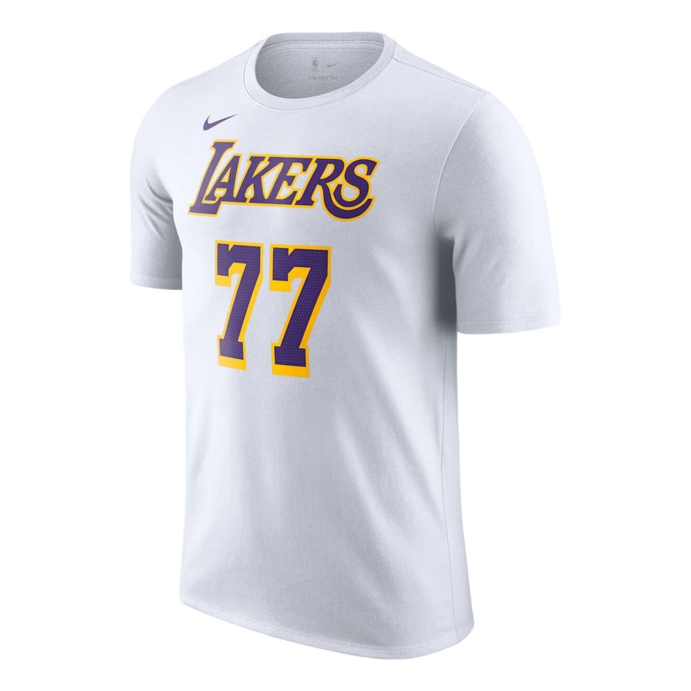 Nike NBA Luka Dončić Los Angeles Lakers Icon Edition T-Shirt 'White' DR6380-105