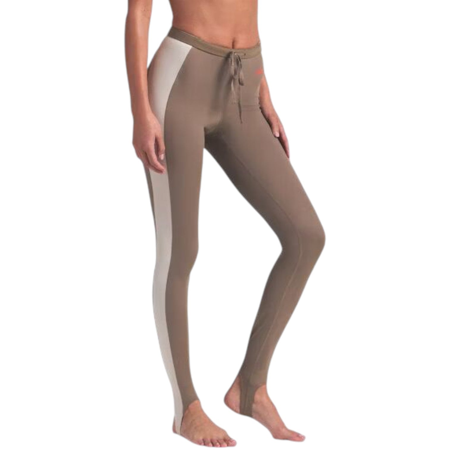 (WMNS) Nike x SKIMS Shine High-Waisted 26" Stirrup Leggings with Drawcord 'Truffle Stone' LEGLEG9632W-TST
