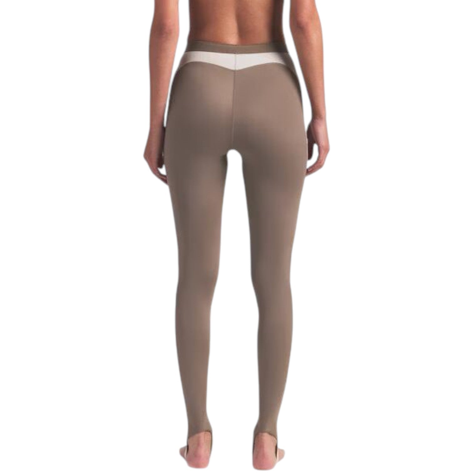 (WMNS) Nike x SKIMS Shine High-Waisted 26" Stirrup Leggings with Drawcord 'Truffle Stone' LEGLEG9632W-TST