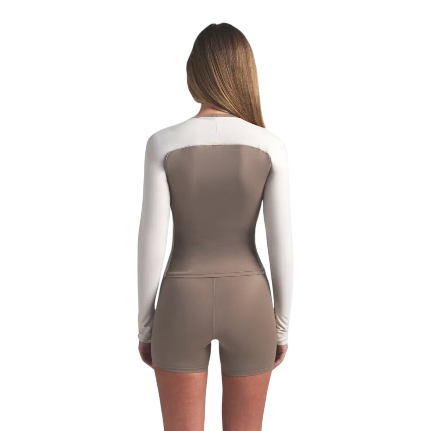 (WMNS) Nike x SKIMS Shine High-Waisted 5" Biker Shorts 'Truffle Stone' SHSHO9501W-TST