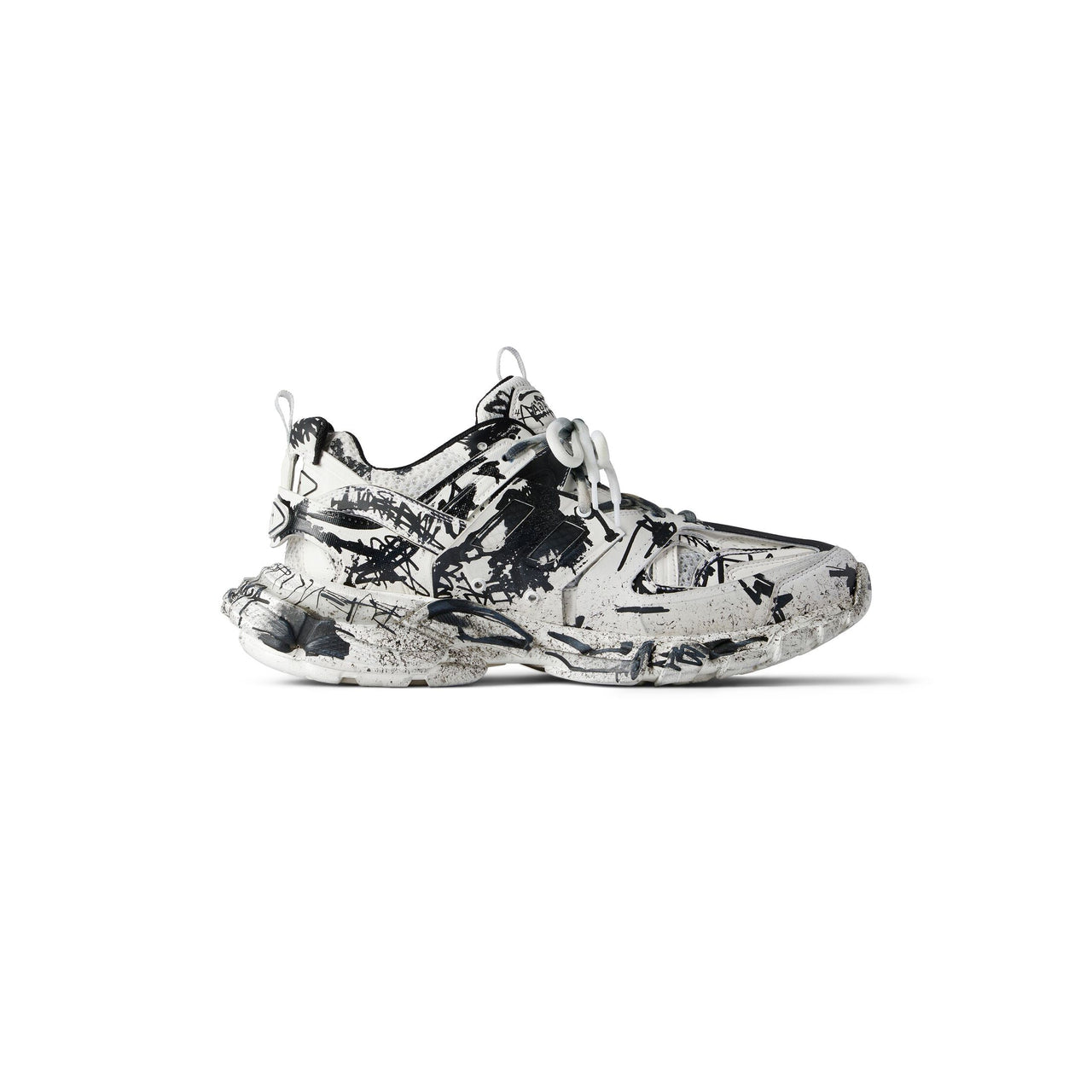 Balenciaga Track Graffiti 'White Black' 542023W3RRA9010