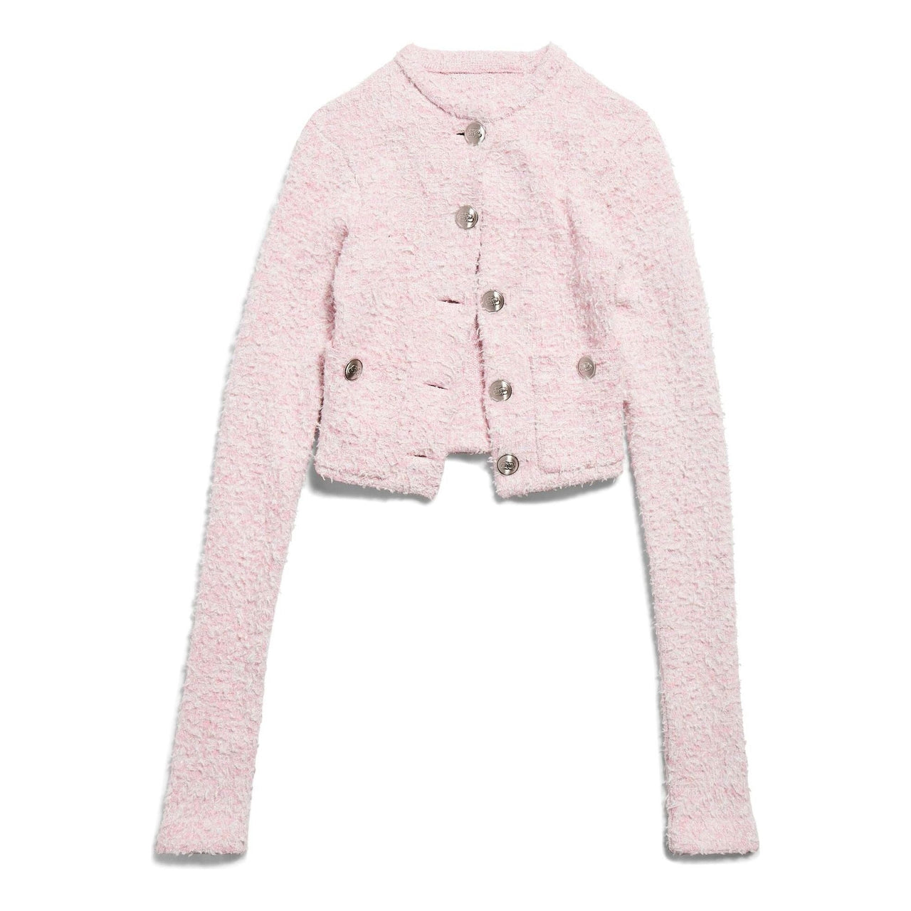 (WMNS) Balenciaga Cropped Cardigan 'Pink' 793604T33285000