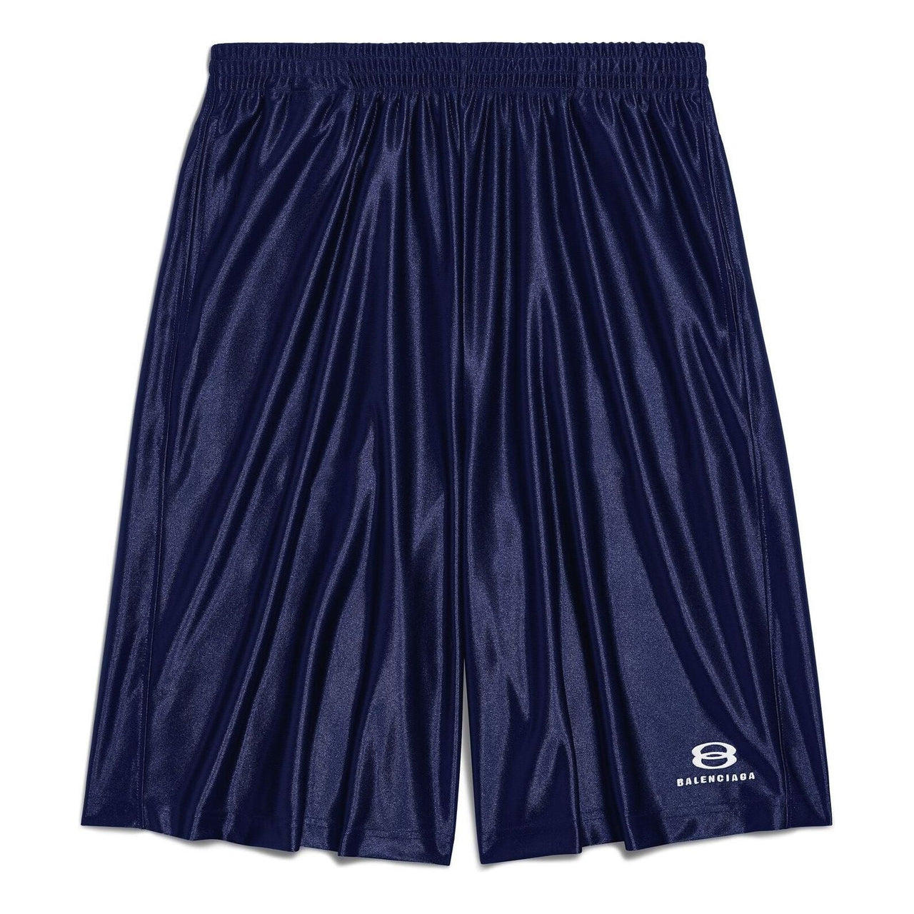 Balenciaga Unity Sports Icon Basketball Shorts 'Dark Blue White' 795260TQVX35004