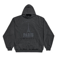 Balenciaga The Capital Of Fashion Hoodie Large Fit 'Black Faded' 803265TRVN41048