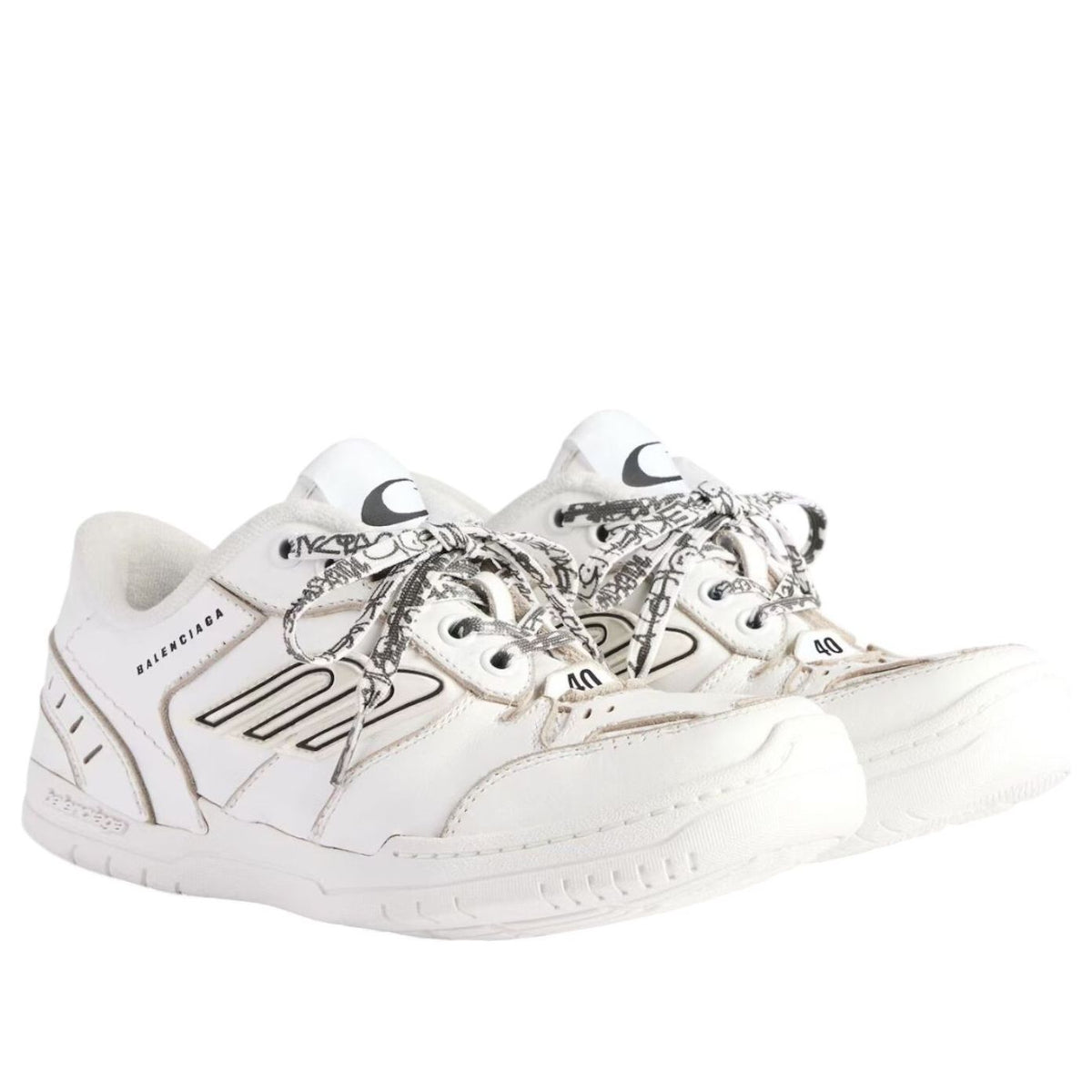 (WMNS) Balenciaga Hamptons Worn-out 'White' 841763WCURS9000