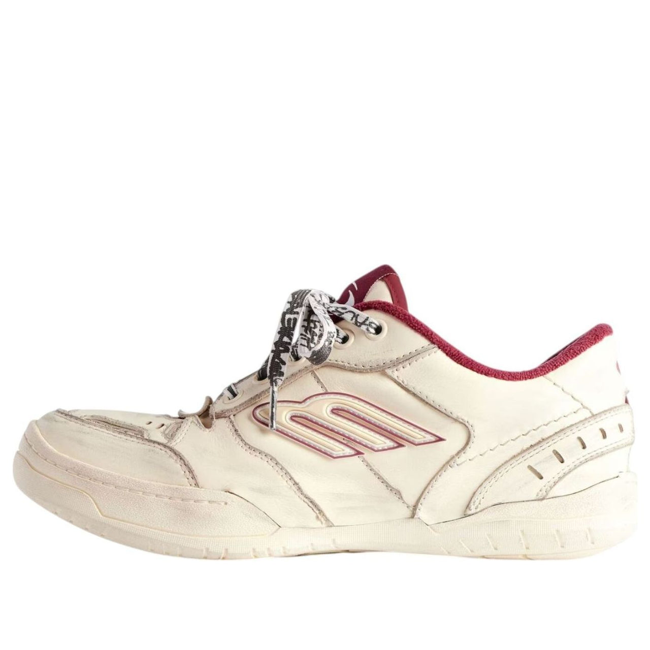 (WMNS) Balenciaga Hamptons Worn-out 'Off White Red' 841763WCURS9960