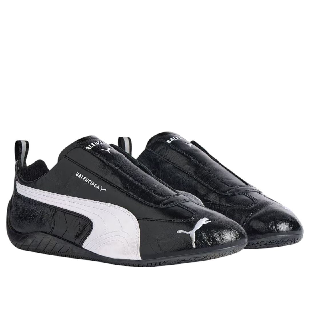 Balenciaga x Puma Speedcat Leather 'Black White' 847148WSDSB1090