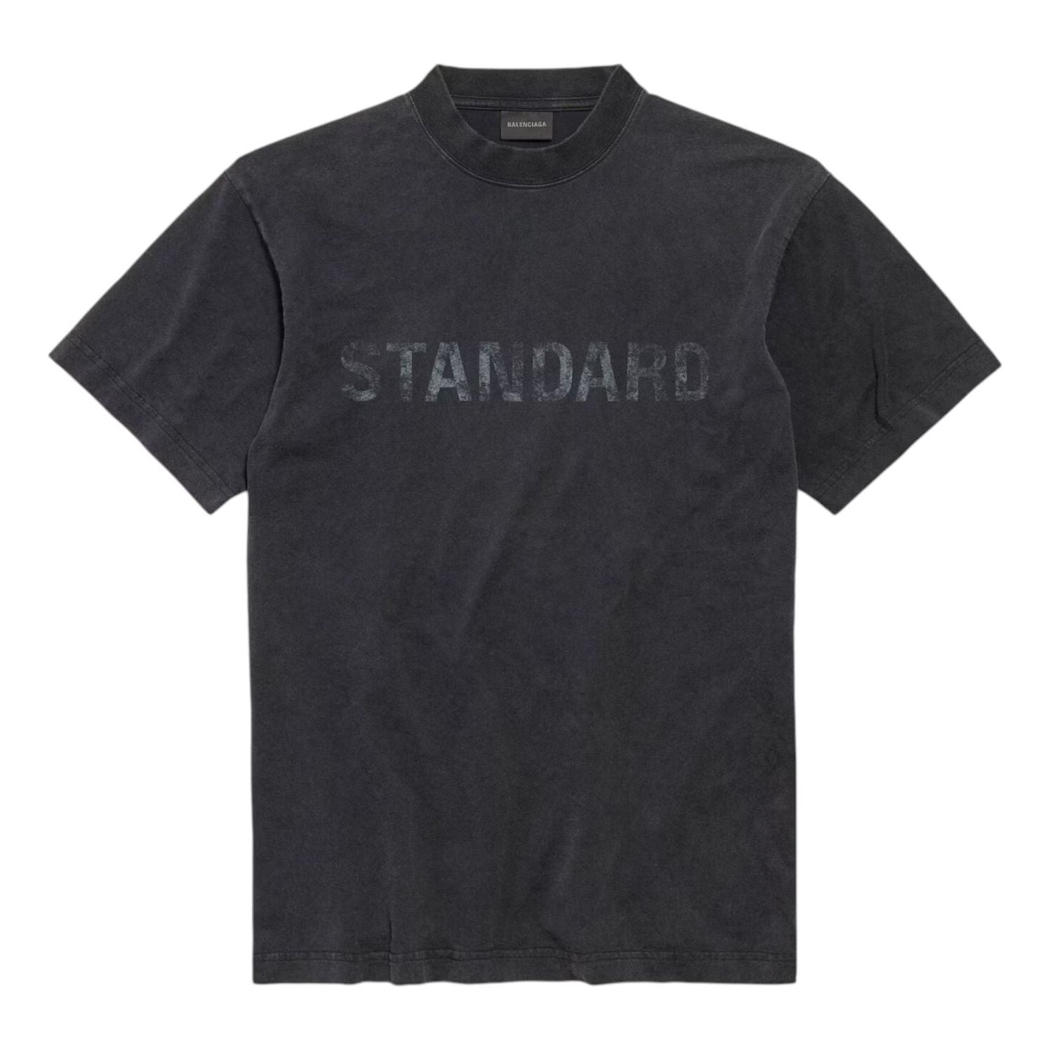 Balenciaga Standard T-shirt Regular Fit 'Black Faded' 850261TTVC71041