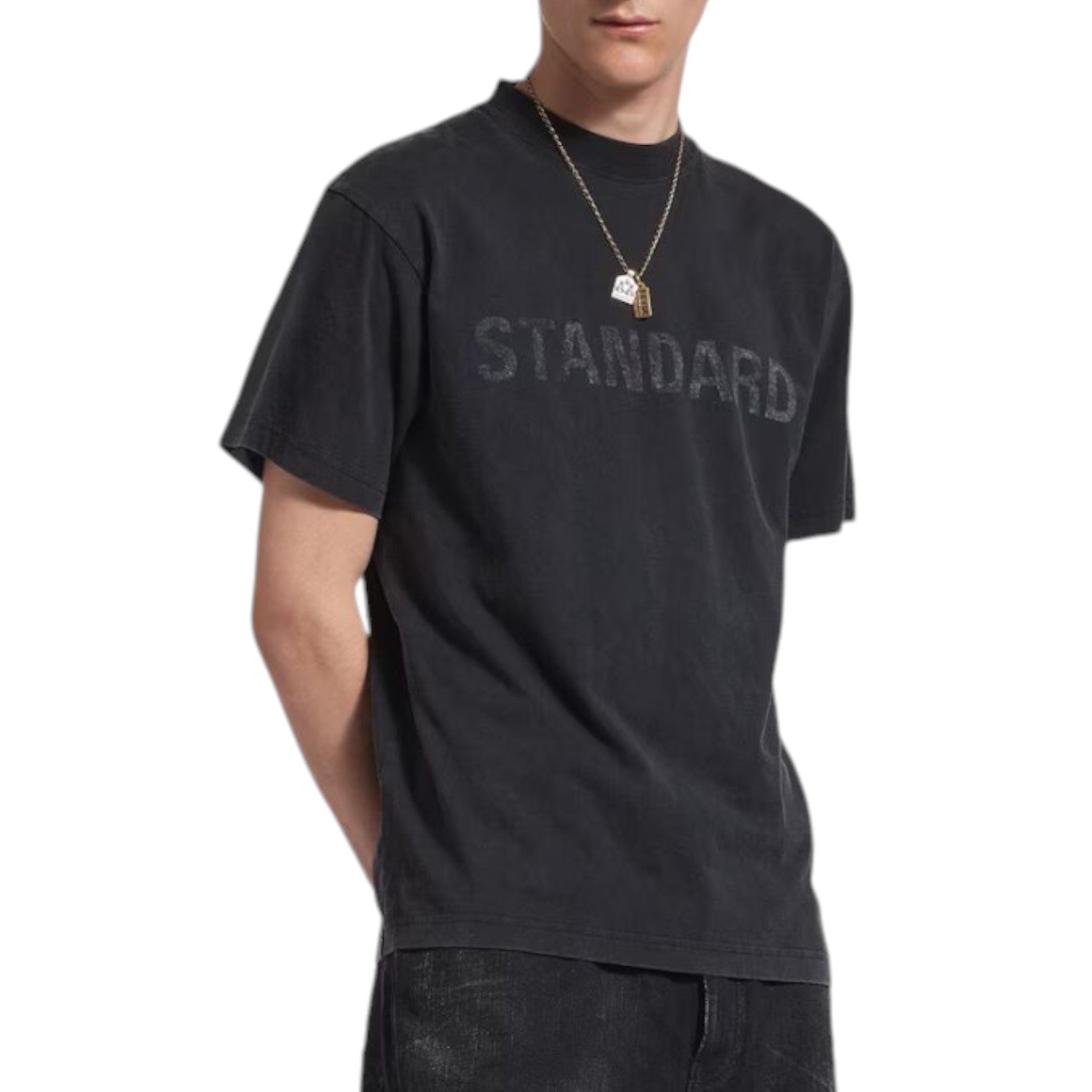 Balenciaga Standard T-shirt Regular Fit 'Black Faded' 850261TTVC71041