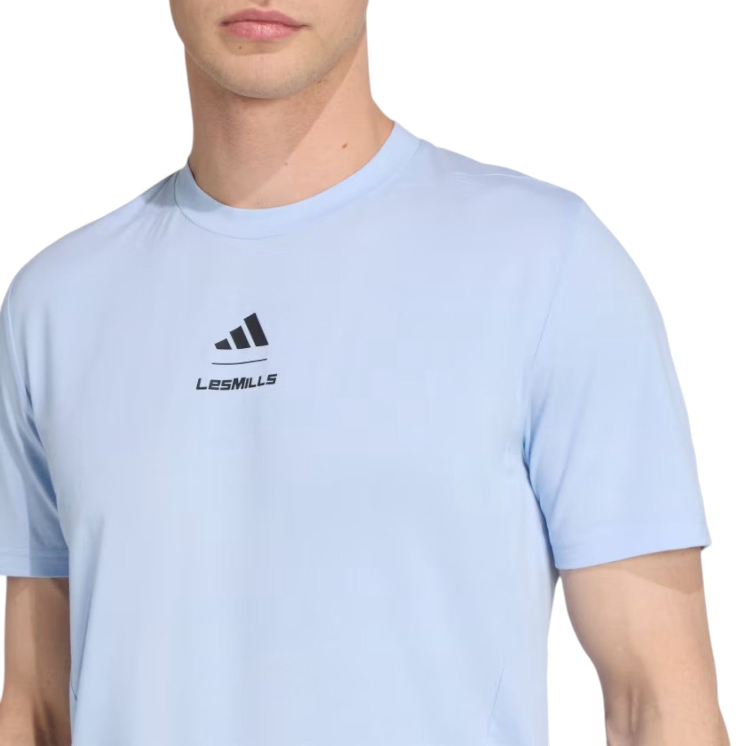 adidas x Les Mills Graphic Short Sleeve T-Shirt 'Glow Blue' KD4346
