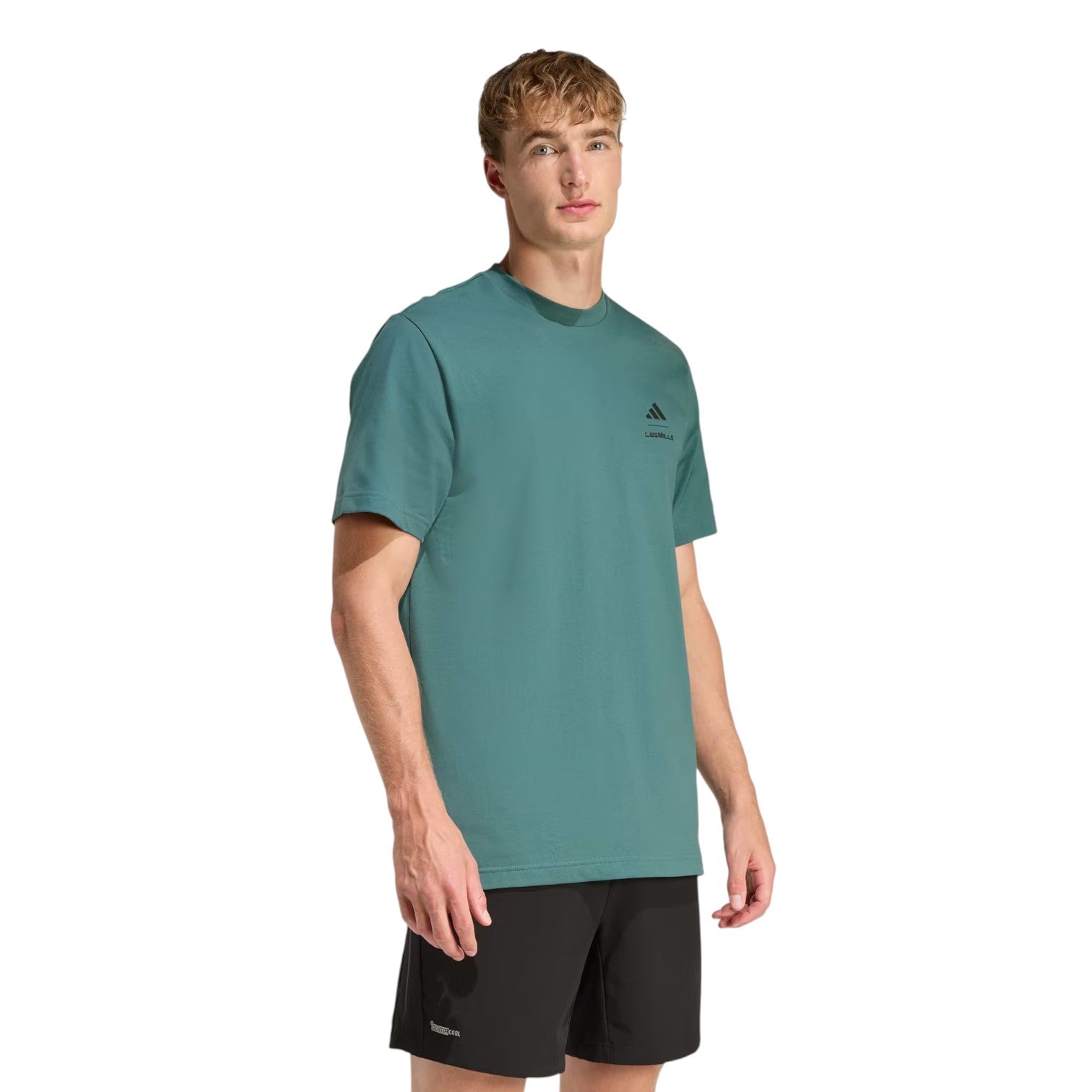 adidas x Les Mills Glove Graphic T-Shirt 'Preloved Teal' KE7817