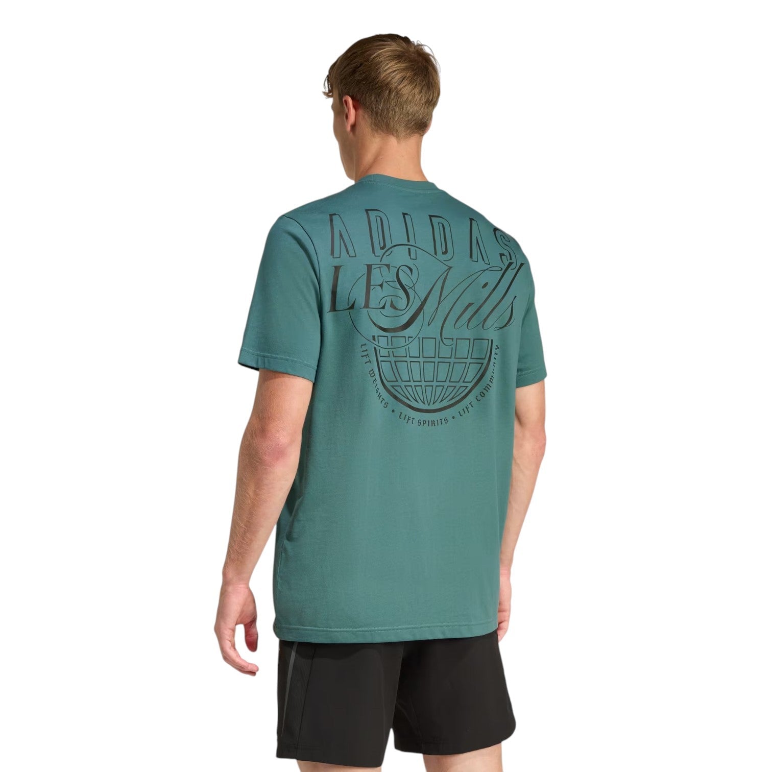 adidas x Les Mills Glove Graphic T-Shirt 'Preloved Teal' KE7817