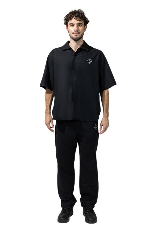 House of Cenmar Linen Shirt 'Black' HOC-SS24J