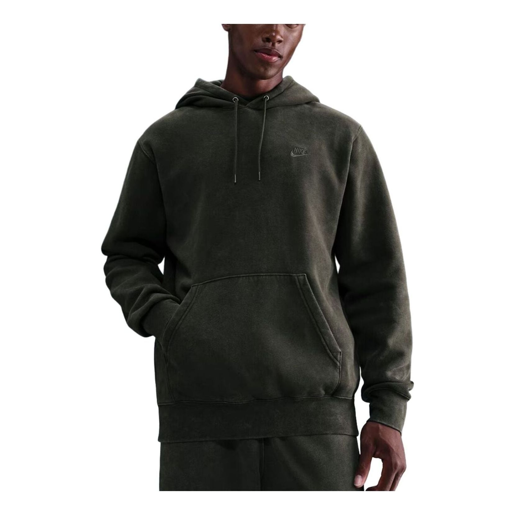 Nike Sportswear Club Washed Fleece Hoodie 'Sequoia' IQ1219-355