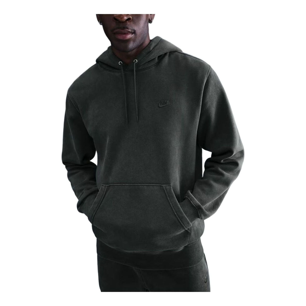 Nike Sportswear Club Washed Fleece Hoodie 'Anthracite' IQ1219-060