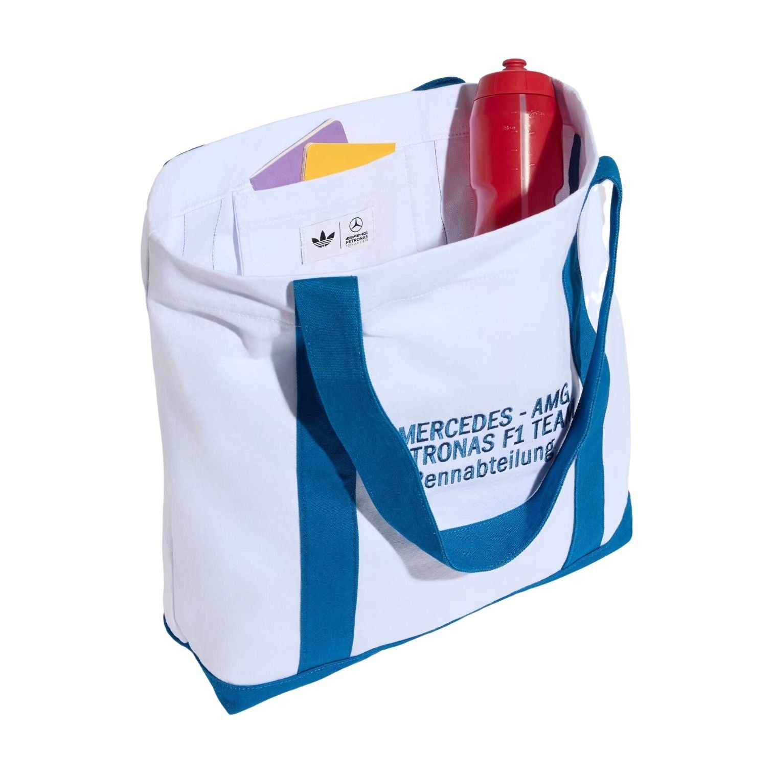 adidas x Mercedes AMG Petronas Formula 1 Team Blue Wonder Tote Bag 'White Dark Marine' KW1994