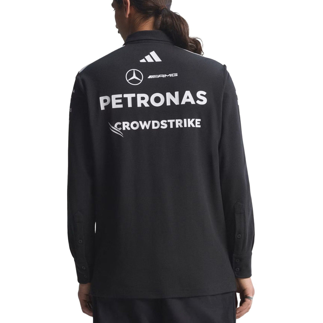 adidas x Mercedes AMG Petronas Formula 1 Team Engineers Polo with Long Sleeves 'Black' KE5514