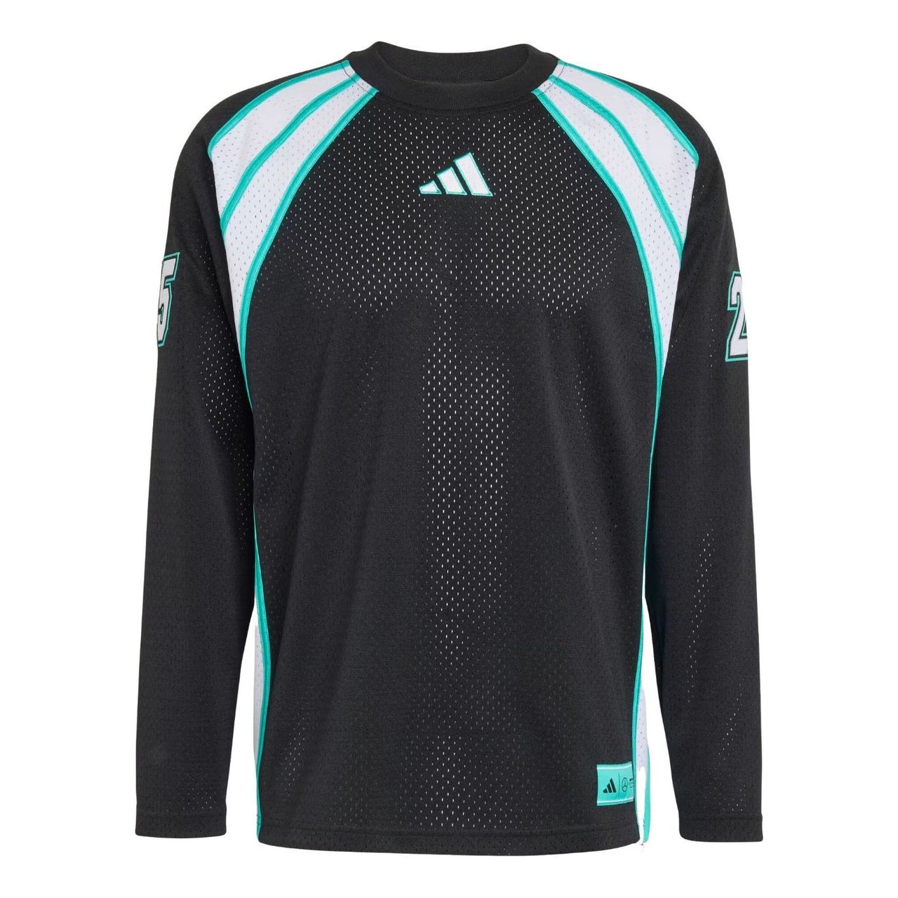 adidas x Mercedes - AMG Petronas Formula One Team Las Vegas LongSleeve T-Shirt Asia Sizing 'Black White' KG4788