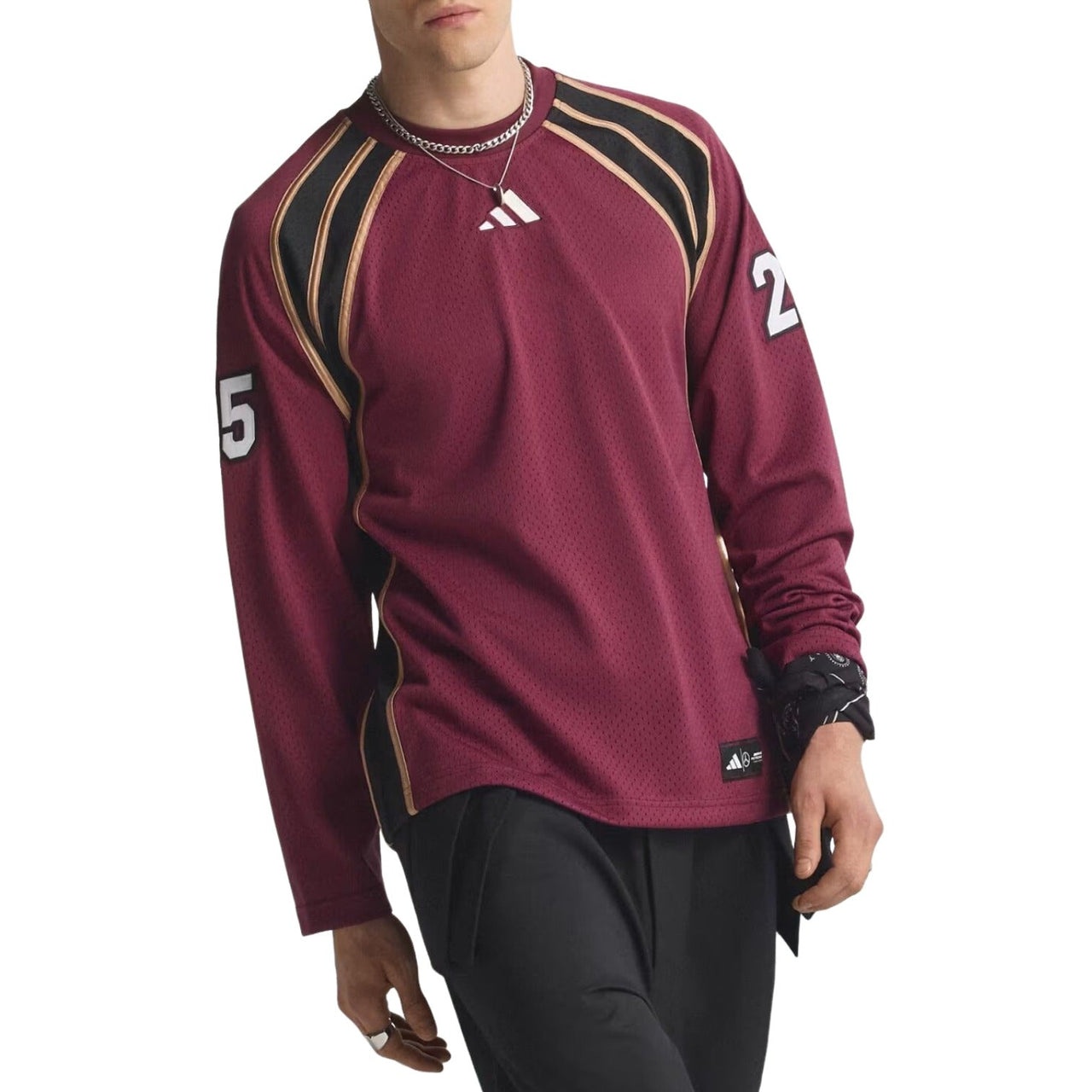 adidas x Mercedes - AMG Petronas Formula One Team Las Vegas LongSleeve T-Shirt 'Victory Crimson Black' KG4795
