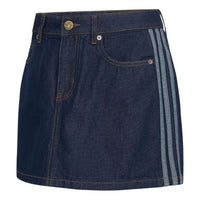 (WMNS) adidas Mid Rise Denim Skirt Asia Sizing 'Indigo Denim' KQ6486