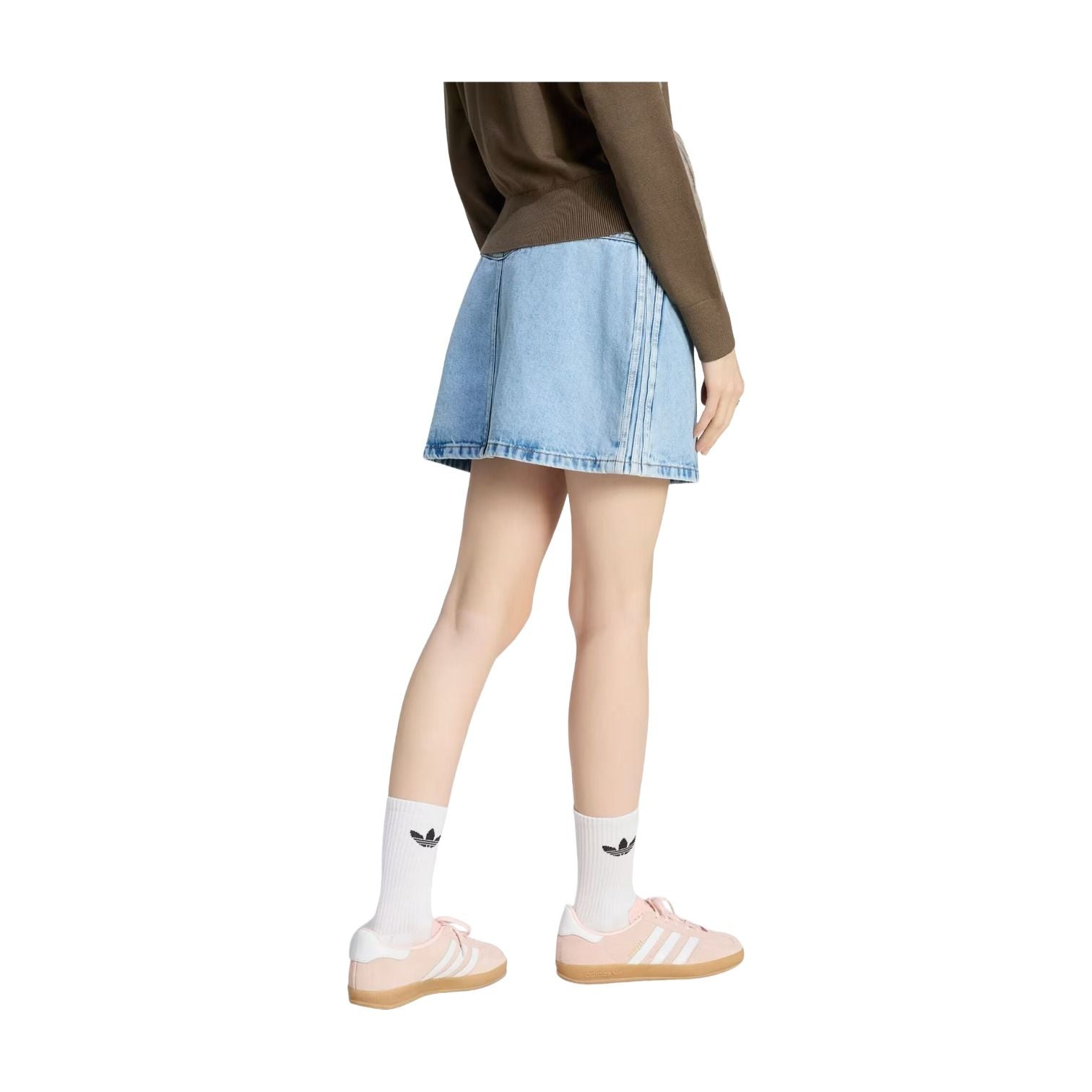 (WMNS) adidas Mid Rise Denim Skirt Asia Sizing 'Light Denim' KQ6487
