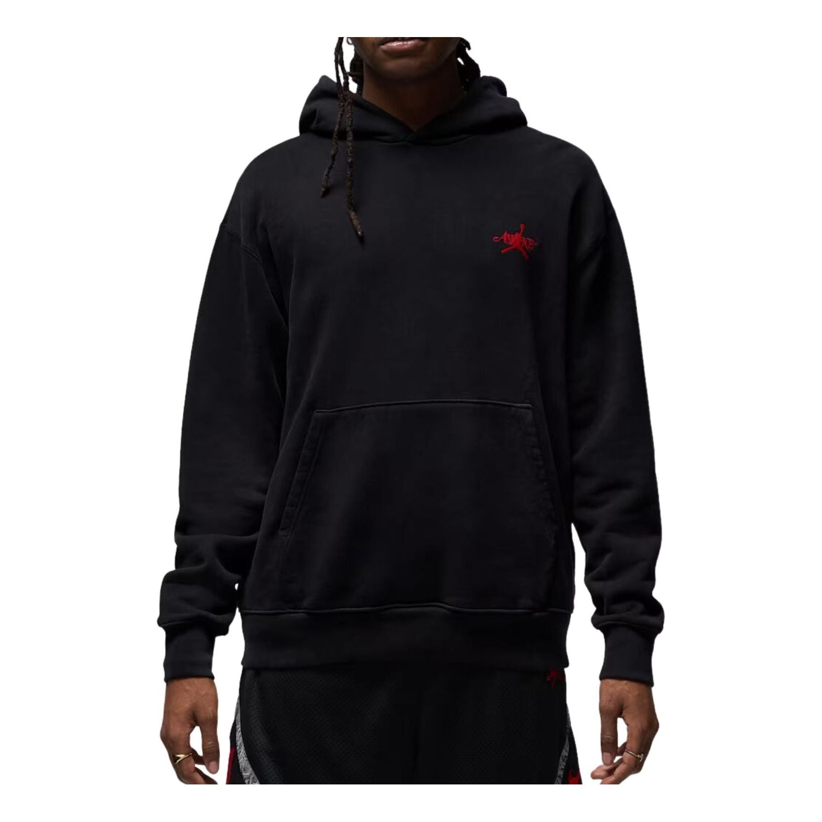 Air Jordan x Awake NY Fleece Hoodie 'Black Sail University Red' FQ5443-010