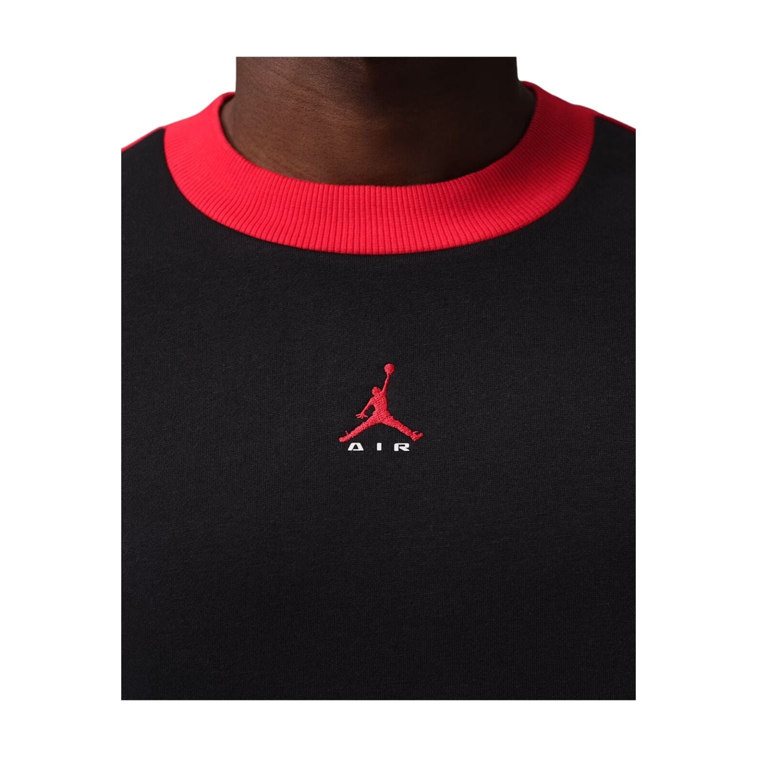 Jordan Brooklyn Fleece Sweatshirt 'Black University Red' IM8978-011