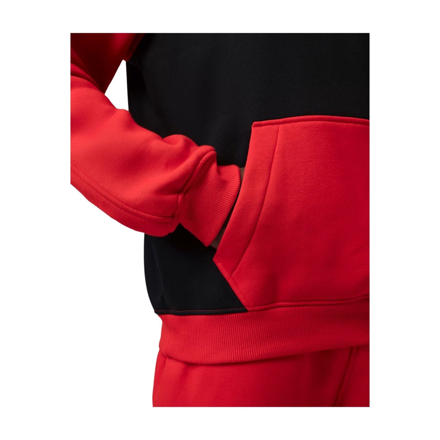 Jordan Brooklyn Fleece Sweatshirt 'Black University Red' IM8978-011