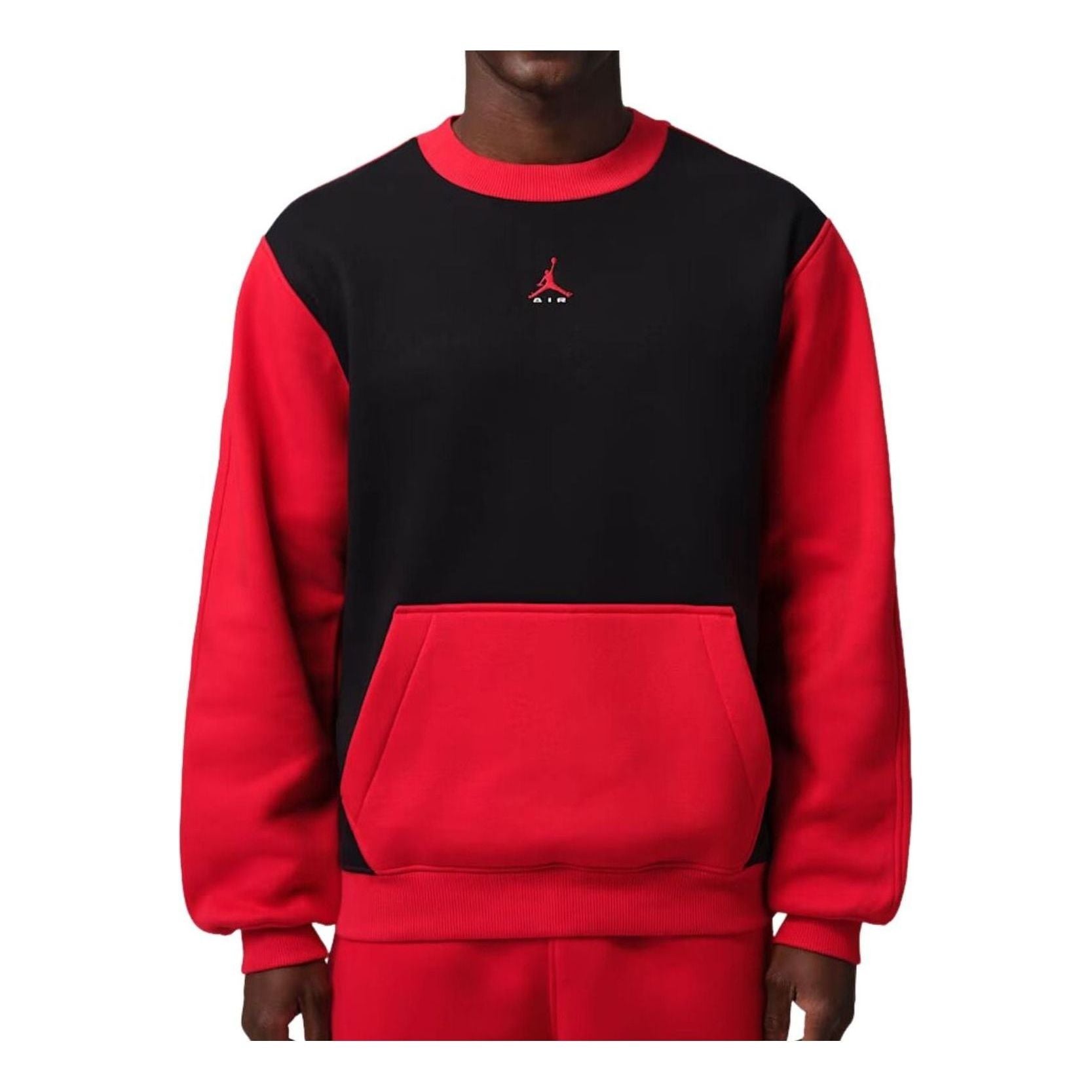 Jordan Brooklyn Fleece Sweatshirt 'Black University Red' IM8978-011
