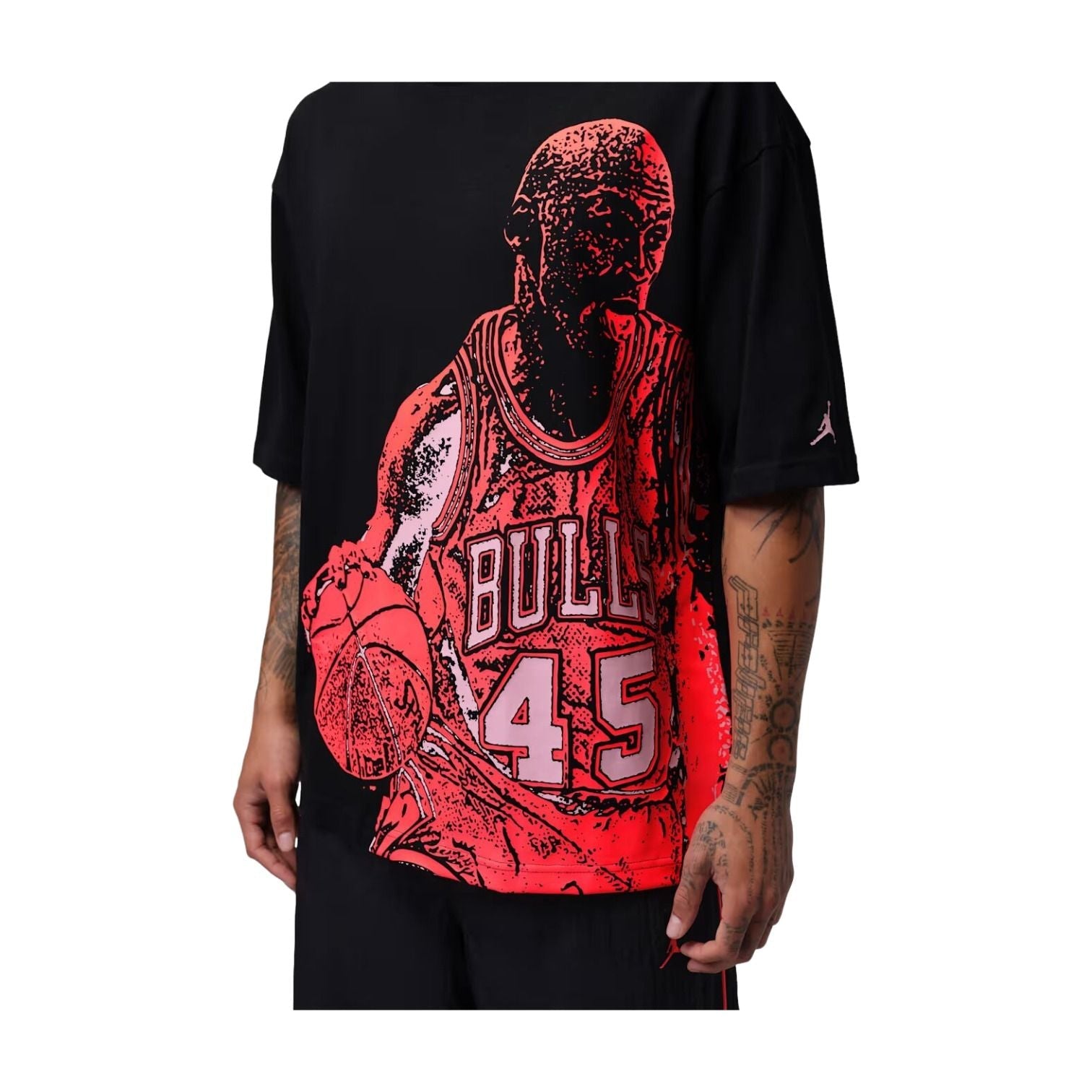 Jordan Sport Dri-FIT Graphic T-Shirt 'Black Hot Punch' IV4900-010